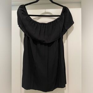 *CUTE OFF SHOULDER BLACK TOP*